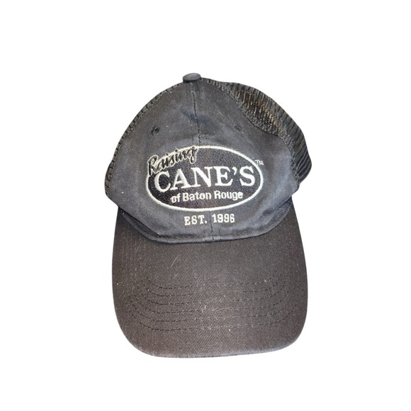 Raising Cane's Other - Raising Cane's 25 Years One Love Trucker Hat Black Mesh Snapback Cap‎